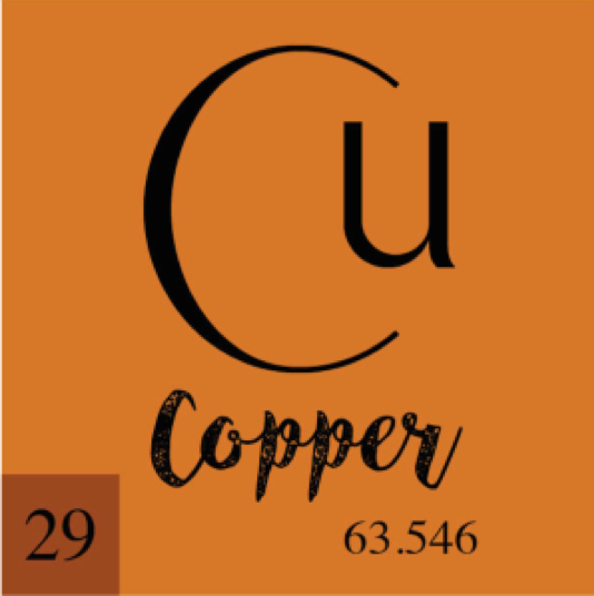 american copper, copper cookware, copper element, element, periodic table, copper, pure copper, science of copper, copper science, pure metal cookware, pure metal copper